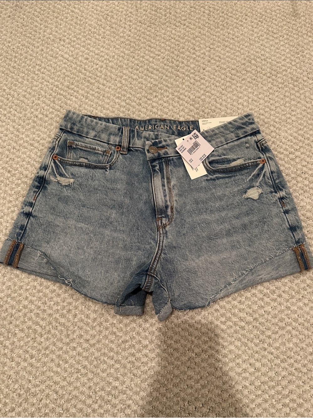 NWT American Eagle Curvy Mom Jean Shorts